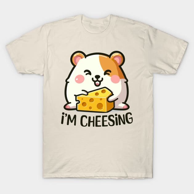 I'm Cheesing: Joyful Hamster T-Shirt by SimplyIdeas